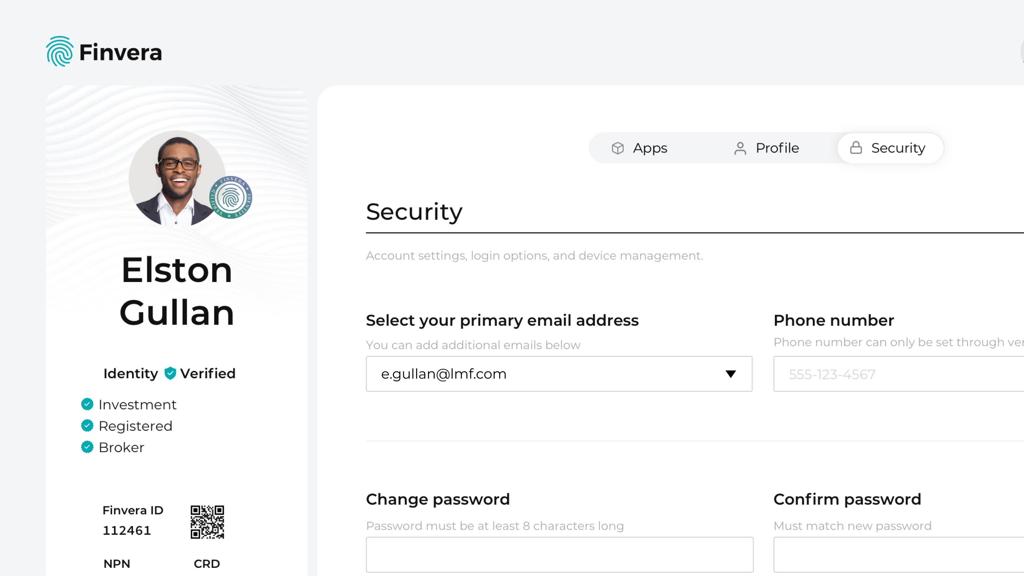 Finvera design screen 2